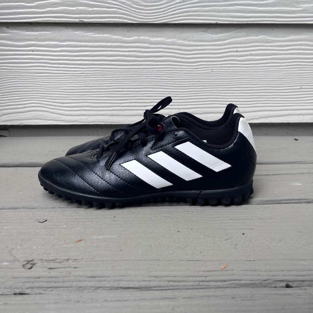 adidas Black & White Kids Soccer Sneakers